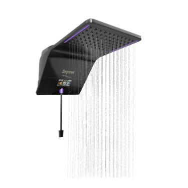 Imagem de Ducha Eletrônica Ducali Com Painel Digital Preta Zagonel 220V