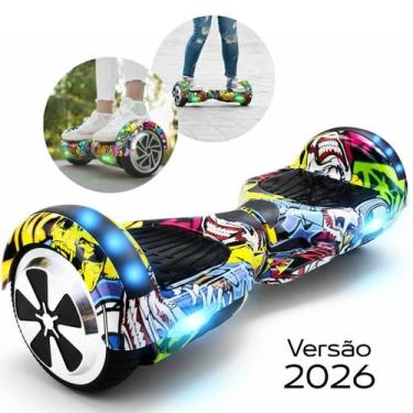 Imagem de Hoverboard Original versão 2026 Novo motor Brushless elétrico Musicas 