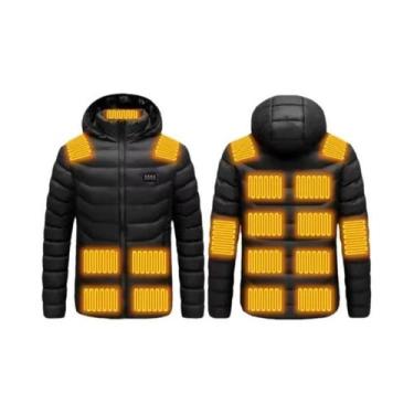 Imagem de Jaqueta Masculina Aquecida Com USB, Parka De Inverno Elétrica, Casaco 