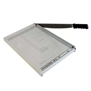 Imagem de Guilhotina de papel manual A3 46cm em aço para 20 Folhas - Cassmar