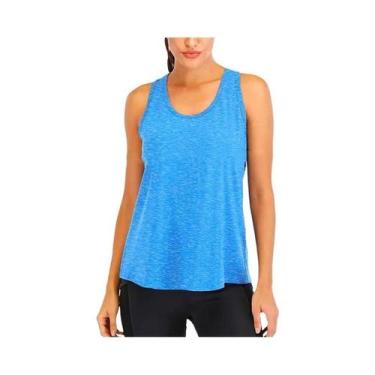 Imagem de Camiseta Feminina De Yoga Sem Mangas De Secagem Rápida, Blusa Solta Pa