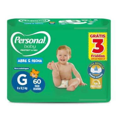 Imagem de Personal Fralda Baby Protect&Sec G, Leve 60 Pague 57 Unidades