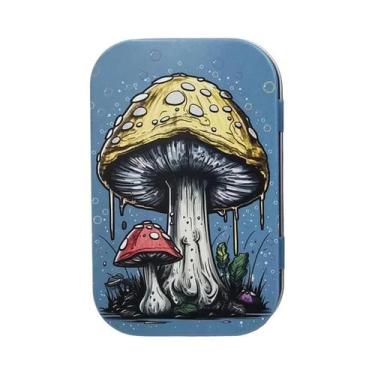 Imagem de Estojo De Cigarros De Metal Com Tampa Articulada Para Armazenamento De