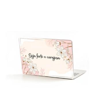 Imagem de Adesivo para Notebook Seja Forte e Corajosa - Lojinha da Luc