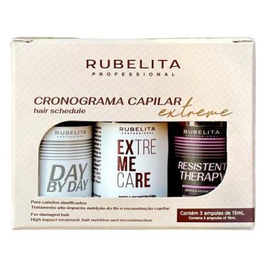 Imagem de Kit Ampolas Cronograma Capilar Extreme Rubelita Professional
