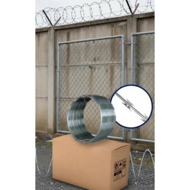 Imagem de 2x Cerca Concertina 30cm 10m Aço Galvalume Segurança Máxima - Congratu