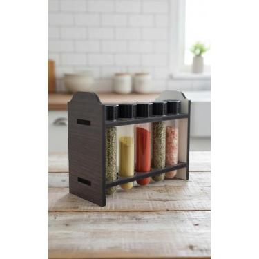 Imagem de 2x Porta Temperos Madeira 10 Potes Elegante Cozinha - Congratulations 