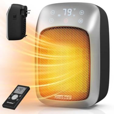 Imagem de Aquecedor Elétrico GiveBest 800W com Controle Remoto, Timer e Temperat
