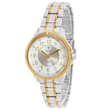 Imagem de Relógio Feminino Tuguir Analógico Infinity TGI37047 Prata e Dourado-Feminino