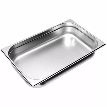 Imagem de Kit Com 10 Cubas Gn Gastronômicas Rechaud Buffet Inox 1 Por 1 x 65 mm 