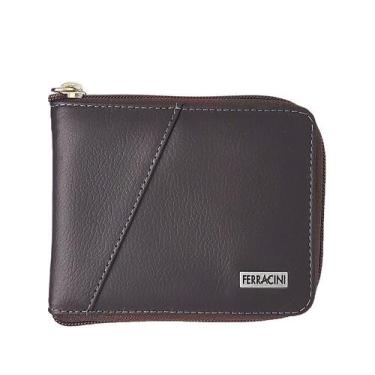 Imagem de Carteira Masculino em Couro Ferracini Pluma Cf270, UN, Chocolate
