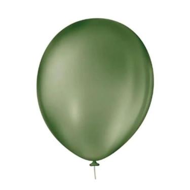 Imagem de Balão Verde Eucalipto 16 Polegadas 10 Unidades - Happy Day