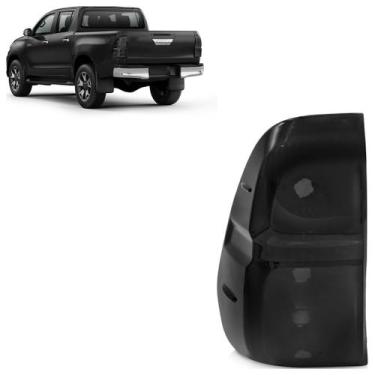 Imagem de Lanterna Traseira Hilux Pickup Sr 2016 2017 A 2018 Fumê Estriada Acríl