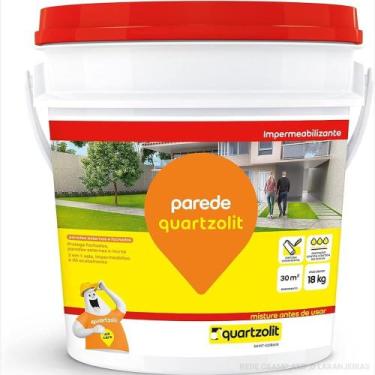 Imagem de Pintura Emborrachada P/ Parede Quartzolit Branco 18Kg