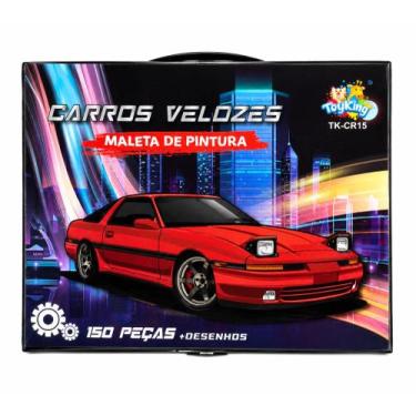 Imagem de Maleta De Pintura Carros Velozes 150 Peças - ToyKing