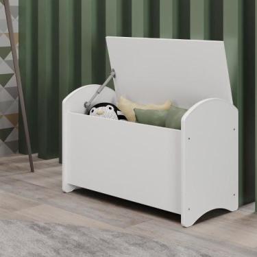 Imagem de Baú Infantil 50,5x70,5x39,5cm Branco - MOVELBRAS