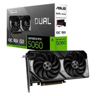 Imagem de Placa de Vídeo Asus NVIDIA GeForce RTX 5060 8GB GDDR7 - DUAL-RTX5060-O