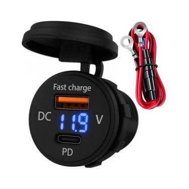 Imagem de Carregador Veicular 2 IN 1 JK-03.1 USB 3.1A 5V Carregamento Rapido 12/