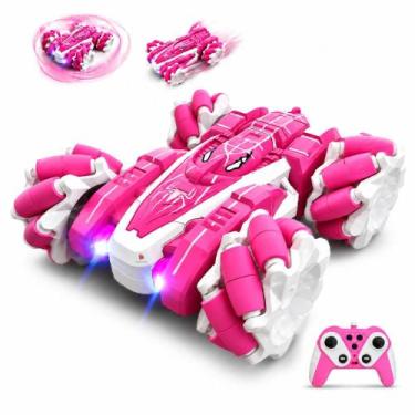 Imagem de Carro de Controle Remoto Pink-X Drift Spider 360 com Luz LED - ToyKing