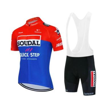 Imagem de Conjunto De Camiseta E Calças De Ciclismo Masculino SOUDAL 2025 Unifor