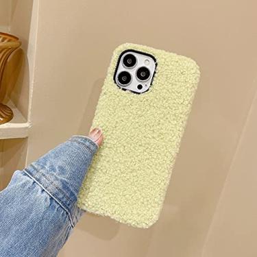 Imagem de Capa Fashion Plush Soft Phone para iPhone 13 12 11 Pro Max XS Max XR X SE Capa peluda e fofa Quente para iPhone 6 7 8 Plus, Gengibre, Para iPhone 7 Plus