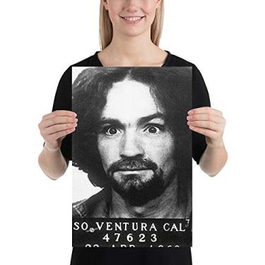Imagem de Charles Manson Mug Shot 1969 Vertical 2 Pôster