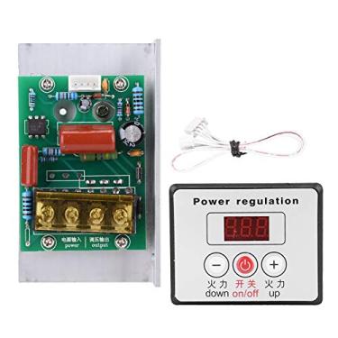 Imagem de AC 220V 6000W ajustável SCR regulador de tensão digital motor elétrico controle de velocidade dimmer módulo termostato dimmer