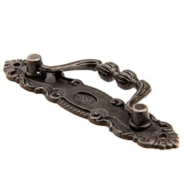 Imagem de 1 pc puxe punho maçaneta de ferro gabinete do vintage botões de gaveta de armário guarda-roupa 103x20mm antique móveis de bronze hardware YYDFPIIA