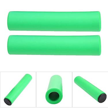 Imagem de Capa de alça de mão, alça de bicicleta de silicone super leve para mountain bike(verde)