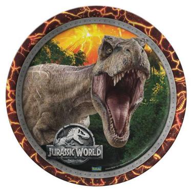 Imagem de Jurassic World New Prato Papel 18Cm C/8 - Festcolor