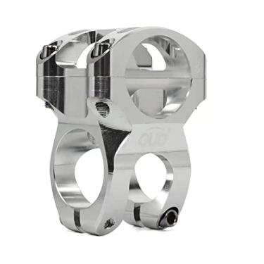 Imagem de Hastes de guidão de bicicleta 35 mm de liga de alumínio CNC ultra leve oco para a maioria das bicicletas, bicicletas de estrada, MTB, BMX, Fixie Gear, ciclismo (prata)