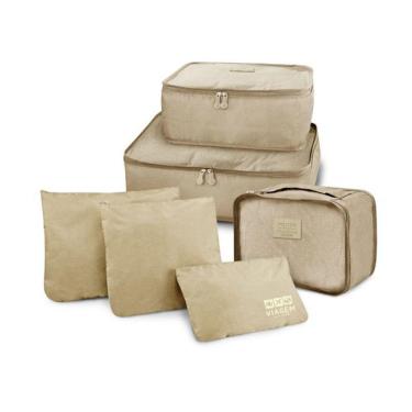 Imagem de Organizador De Mala 6 Peças Para Viagem Necessaire Jacki Design