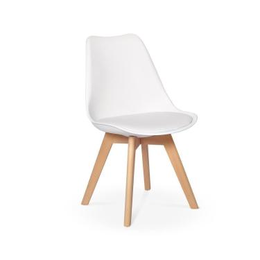 Imagem de Cadeira Eames Wood Leda Design Branca