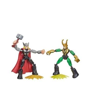Imagem de Boneco Bend E Flex Avengers Thor Vs Loki - Hasbro F0245