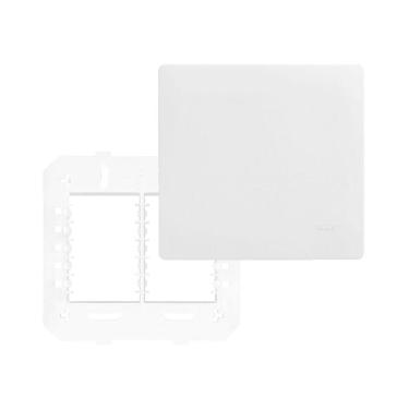 Imagem de Placa Cega com Suporte Fame Habitat 4x4 Branco