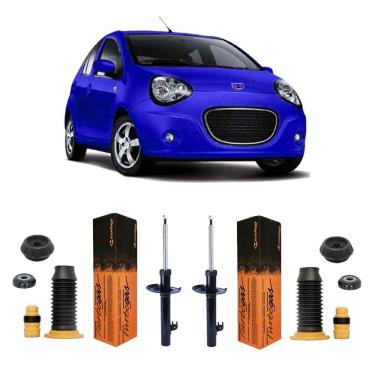 Imagem de 2 Amortecedor + Kit Coxim Suspensão Dianteira Gc2 2014 2015