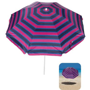Imagem de Guarda Sol 1,8m Aço Sombreiro Ipanema Praia Piscina Camping Pink - 1500 Tobee
