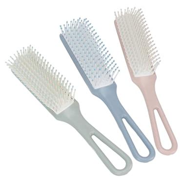 Imagem de Escova de estilo de cabelo, pente arredondado, escova de cabelo ventilada, aperto confortável para uso doméstico
