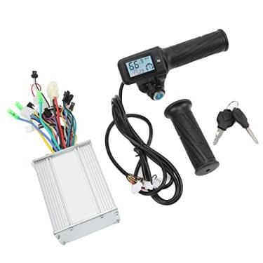 Imagem de SPYMINNPOO Kit de controle de bicicleta elétrica, controlador sem escova de motor 450 W controlador sem escova medidor de visor LCD com trava de aperto do acelerador para scooter 36 V 48 V