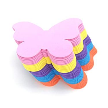 Imagem de MBJelir EVA Foam Butterfly Shape DIY Craft Set for Valentine/Mother's Day and Party Decorations, 5 Colors(Pink, Orange,Purple,Blue,Yellow)-6 inch 35PCS