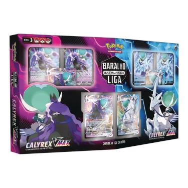 Imagem de Jogo 120 Cartas - Batalha De Liga - Pokémon - Calyrex Cavaleiro Espectral - Copag