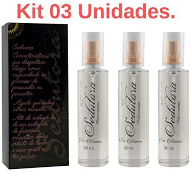 Imagem de Kit 03 Sedutora Pheromones Feminino 30ml Garji - Sex shop