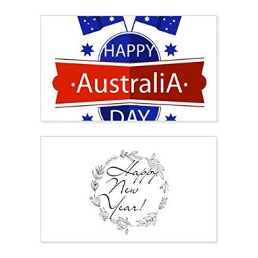Imagem de Austrália Happy Australia Day Flag New Year Festival Greeting Card Bless Message Gift