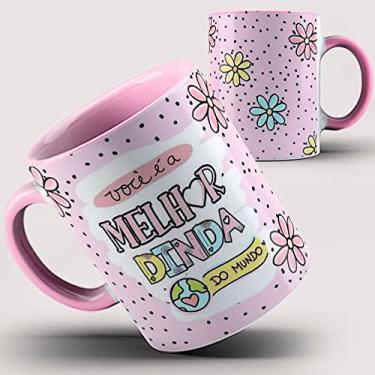Imagem de Caneca xicara melhor dinda do mundo (Rosa)