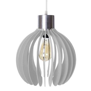 Imagem de Luminária Teto Lustre Pendente Balcão Cozinha Sala Paquistão Cor:branco