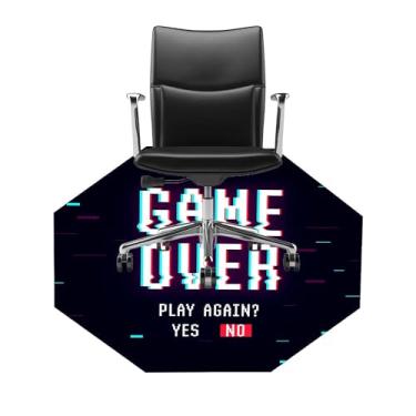 Imagem de Tapete Gamer Premium Protetor De Piso Quarto Escritório Sala Antiderrapante - Game Over
