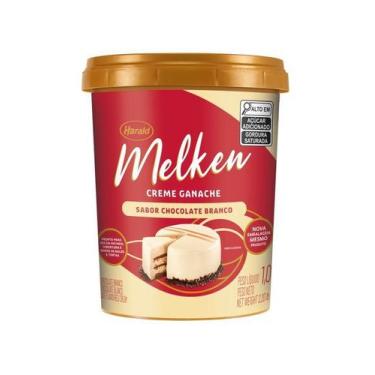 Imagem de Melken Creme Ganache Chocolate Branco Harald  - Pote 1Kg