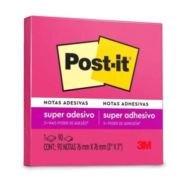 Imagem de Post-It - Rosa Neon - Com 90 Folhas - 76X76 Cm - 3M Hb004310031 - 3M D