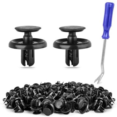 Imagem de Clipes de retentor de rebites de fixador unigt para reposição para Toyota Lexus Camry Corolla Body Clips com removedor de fixador # 90467-07201 (pacote combo de 100 peças)