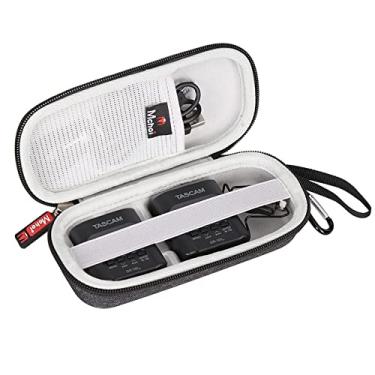 Imagem de Mchoi Capa Protable para fone de ouvido Tascam DR-10L DR-10LW gravador de áudio digital portátil microfone lavalier, apenas capa cinza